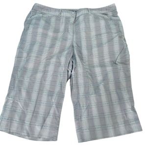 Lane Bryant Women's Pants Capri Dress Pant Plaid Size 24 Spandex Good Con